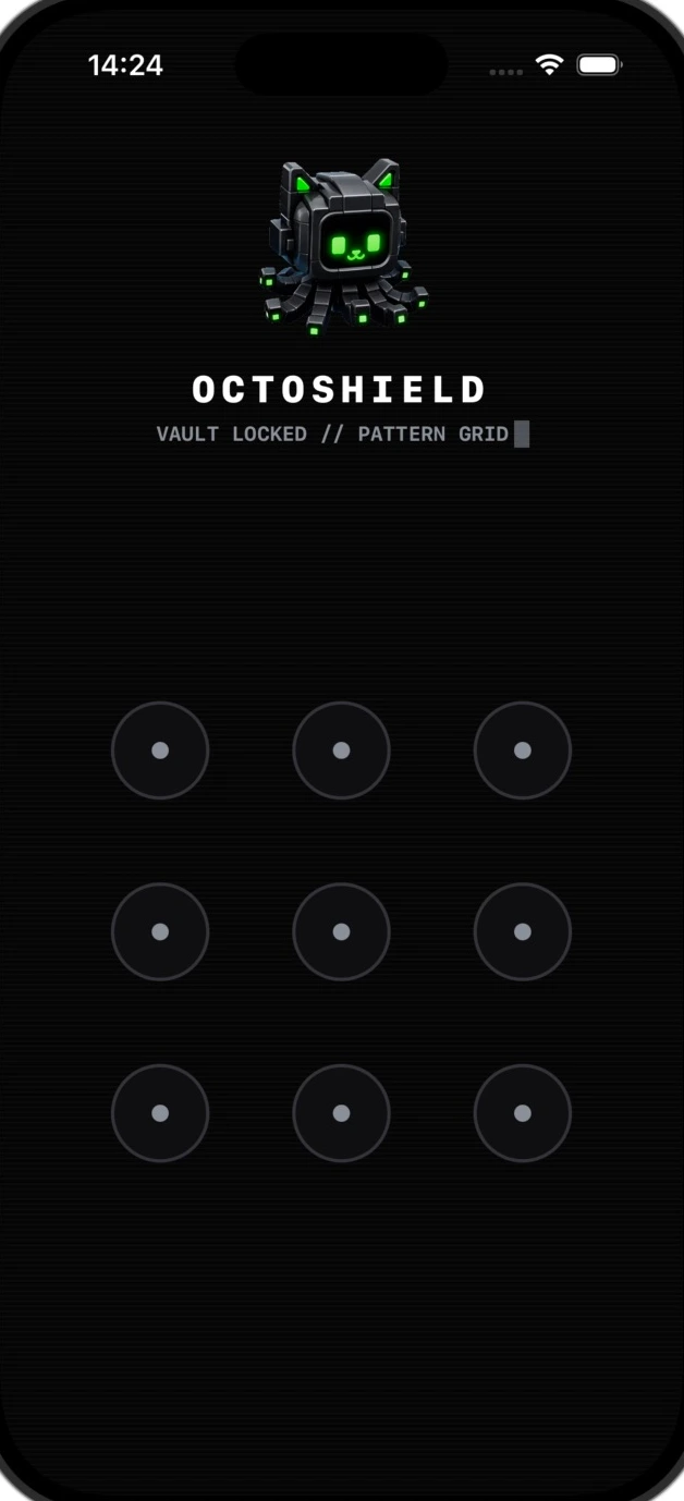 Actual Octoshield pattern screen, captured from the iPhone simulator